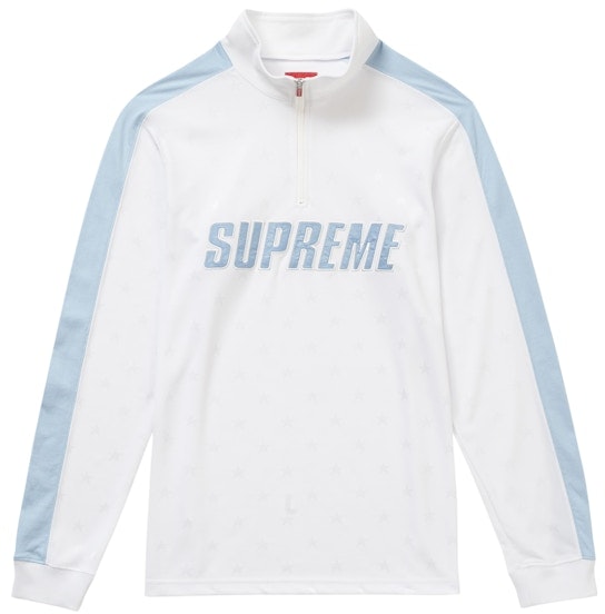 supreme-track-half-zip-pullover-white