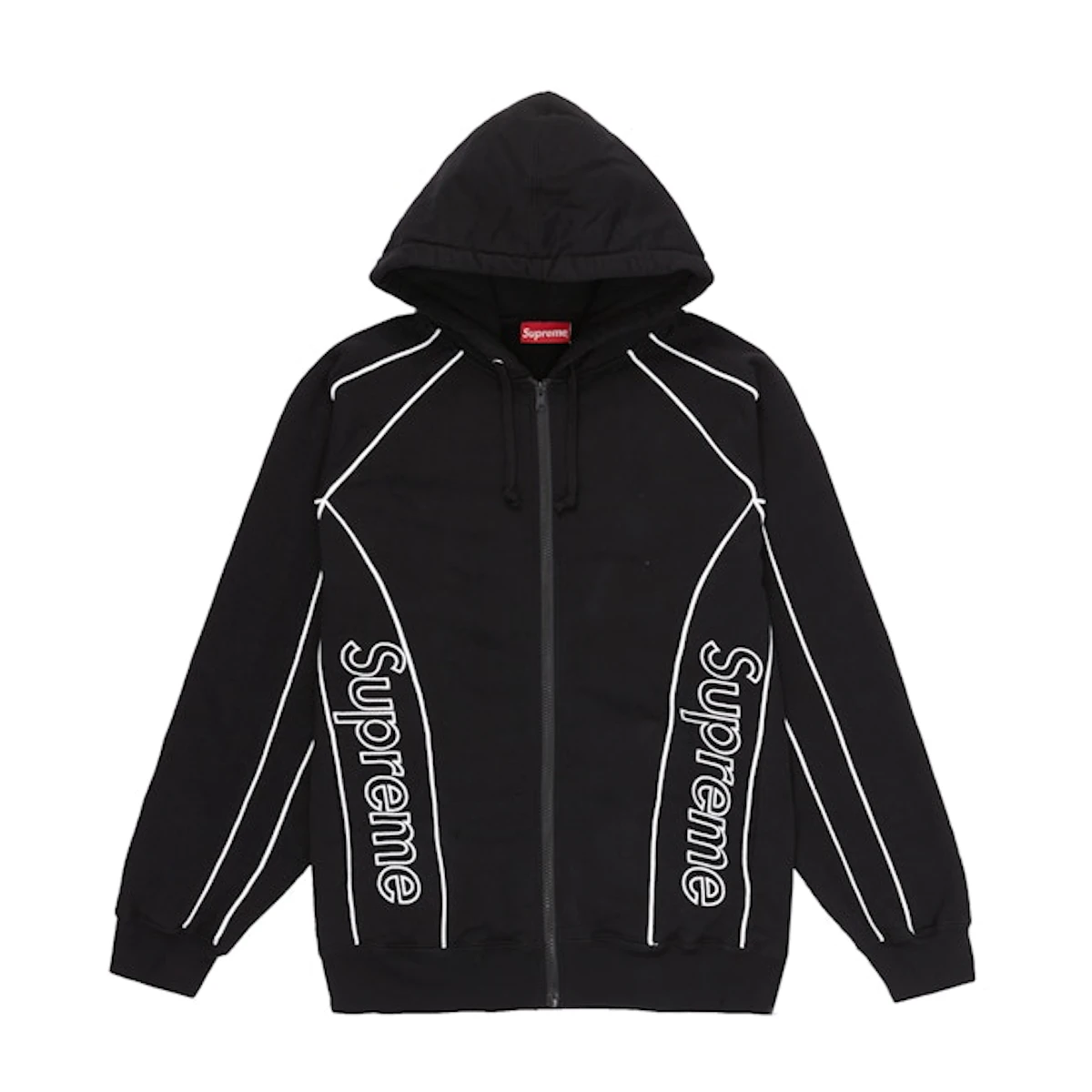 Supreme paneled hooded sweatshirt shop