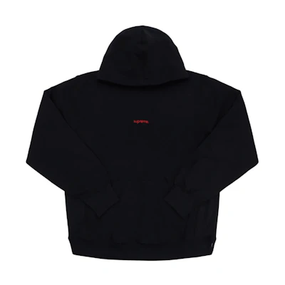 Supreme Trademark Hooded Sweatshirt Black