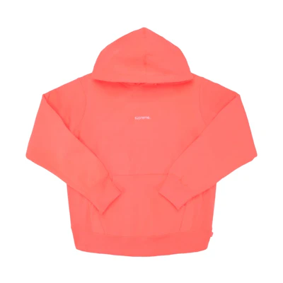 Supreme Trademark Hooded Sweatshirt Fluorescent Pink