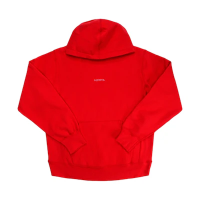 Supreme Trademark Hooded Sweatshirt Red