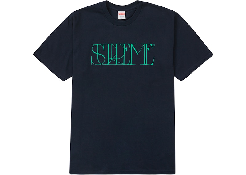 Supreme Trademark Tee Navy