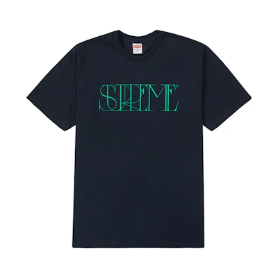 Supreme Trademark Tee Navy