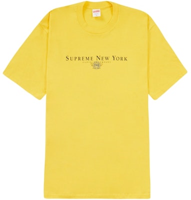 Supreme Tradition Tee Yellow Buy Supreme Tradition Tee Yellow