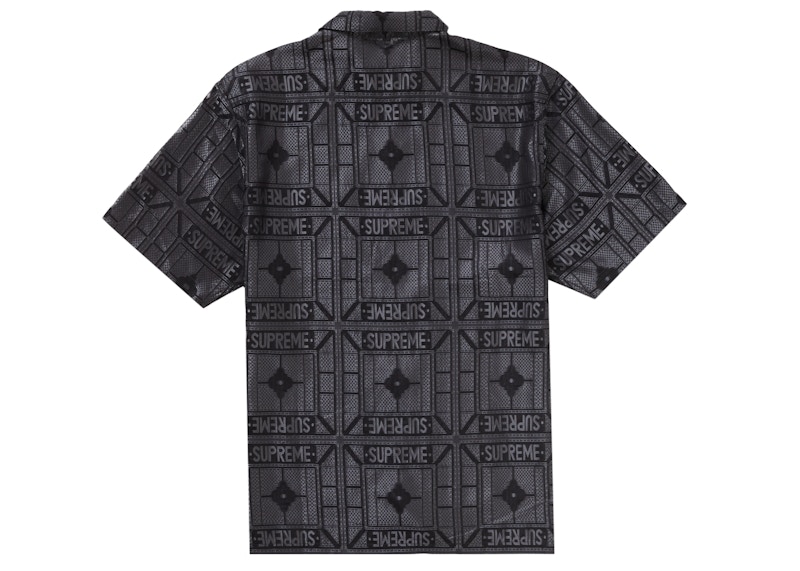 Order Supreme Tray Jacquard S/S Shirt Black