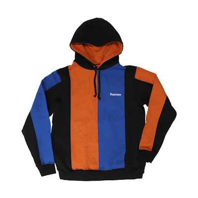 Supreme Tricolor Hooded Sweatshirt Black