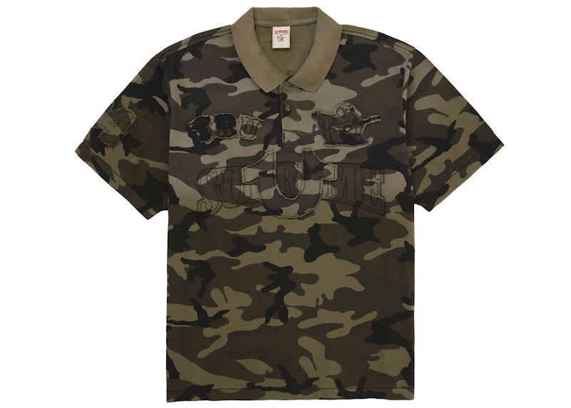 Supreme True Religion Applique Polo Woodland Camo