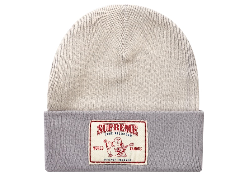 Supreme/True Religion Beanie Light Grey (FW21)