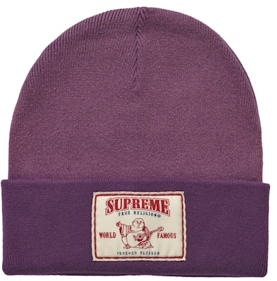 Supreme/True Religion Beanie Ungu (FW21) Buy Supreme/True Religion Beanie Ungu (FW21)