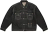 Buy Supreme True Religion Leather Trucker Jacket Black