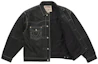 Order Supreme True Religion Leather Trucker Jacket Black