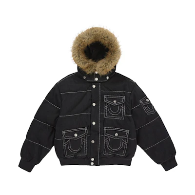 Supreme True Religion Puffer Jacket Black