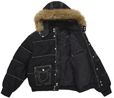 Order Supreme True Religion Puffer Jacket Black