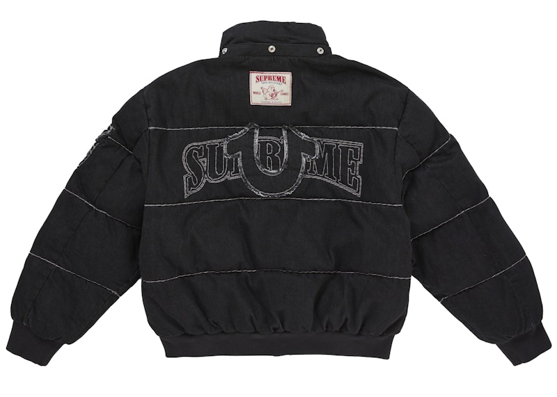 Purchase Supreme True Religion Puffer Jacket Black