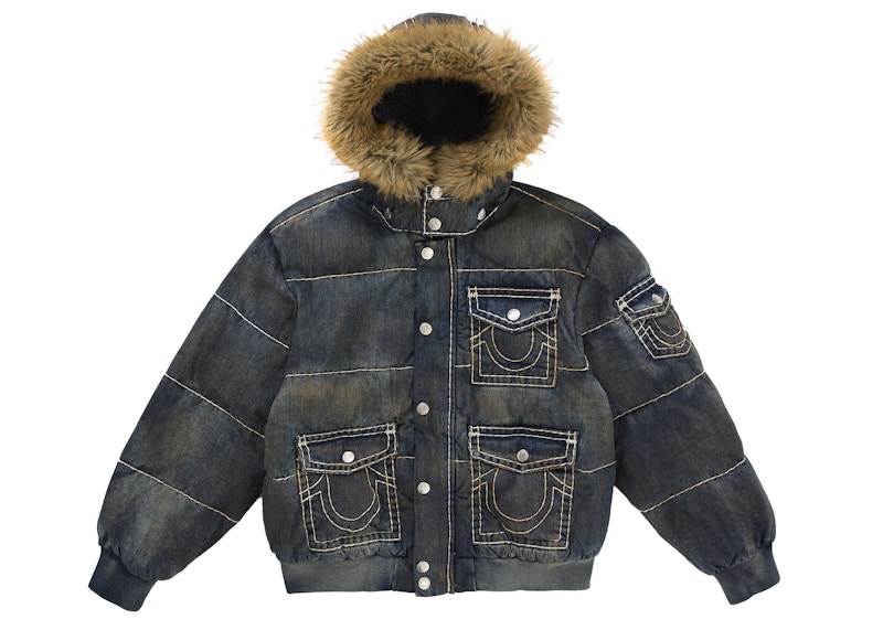 Supreme True Religion Puffer Jacket Navy