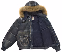 Order Supreme True Religion Puffer Jacket Navy