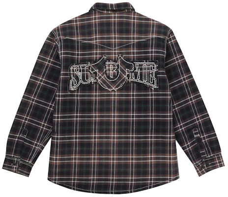 シュプリーム トゥルーレリジョン キルティング ラインド チェックシャツ ブラウン Lookbook シュプリーム トゥルーレリジョン キルティング ラインド チェックシャツ ブラウン