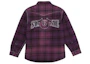 Lookbook シュプリーム トゥルーレリジョン キルティング ラインド チェック柄 フランネルシャツ パープル