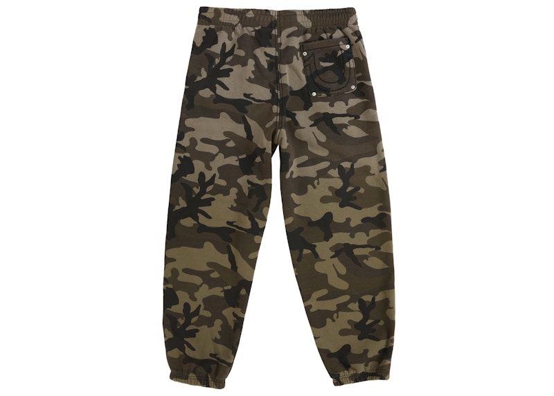 Order Supreme True Religion Sweatpant FW25 Woodland Camo Celana Jogger Kamuflase
