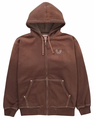 Supreme True Religion Hoodie Zip Up Coklat (FW22) Buy Supreme True Religion Hoodie Zip Up Coklat (FW22)