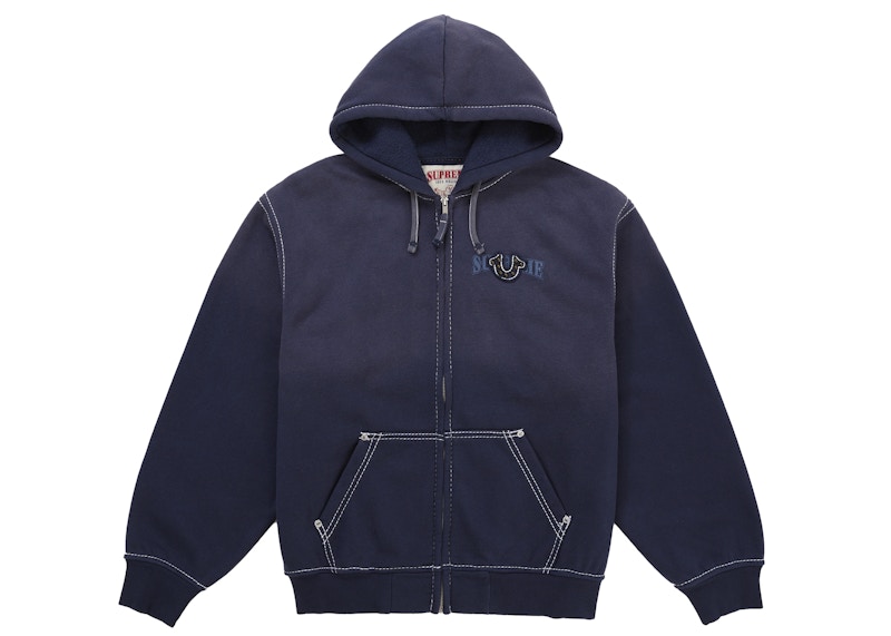 Supreme True Religion Zip Up Hooded Sweatshirt (FW25) Navy