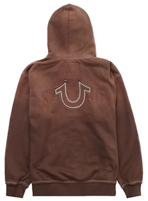 Supreme True Religion Hoodie Zip Up Coklat (FW22) Order Supreme True Religion Hoodie Zip Up Coklat (FW22)