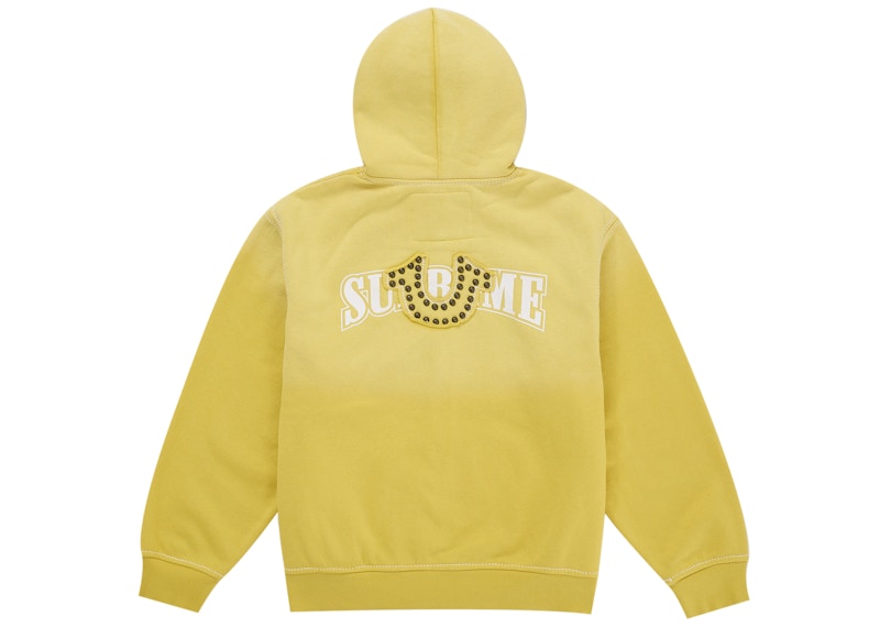 Supreme True Religion Zip Up Hooded Sweatshirt (FW25) Yellow 圖 2