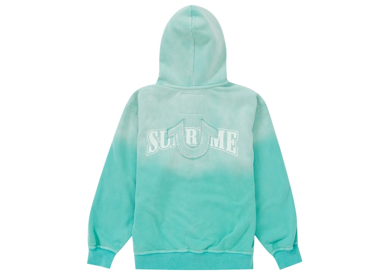Order Supreme True Religion连帽拉链卫衣 (FW22) 水蓝色