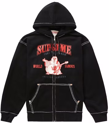 Supreme/True Religion连帽拉链卫衣黑色(FW21) Buy Supreme/True Religion连帽拉链卫衣黑色(FW21)