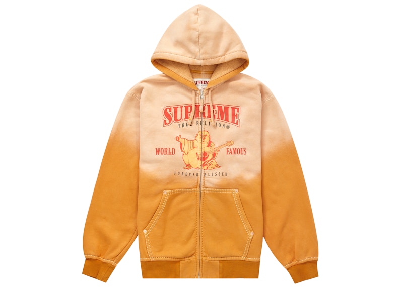 Supreme/True Religion Zip Up Hooded Sweatshirt Dusty Orange (FW21)