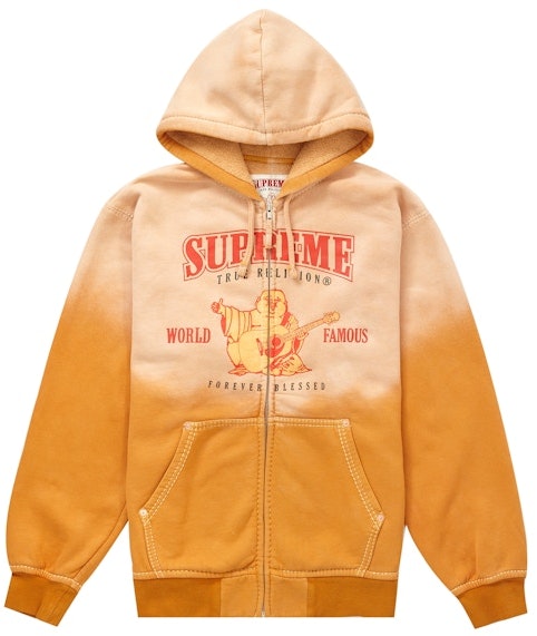 supreme-true-religion-zip-up-hooded-sweatshirt-dusty-orange-fw-21