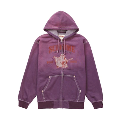 Supreme/True Religion Zip Up Hooded Sweatshirt Purple (FW21)