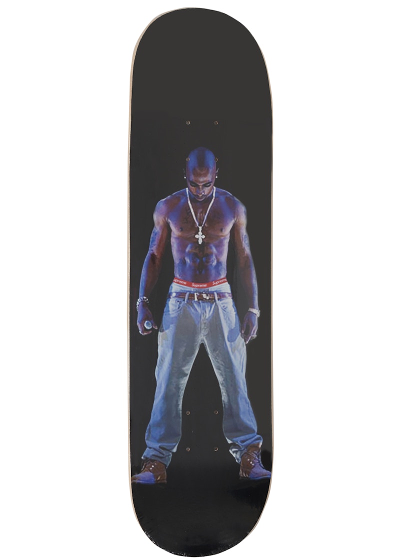 Buy Supreme Tupac Hologram Skateboard Deck Hitam