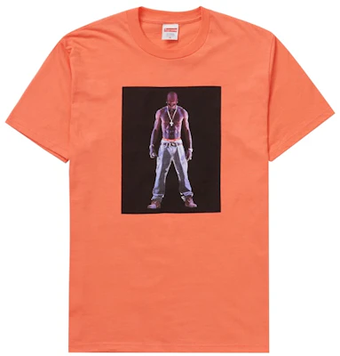 Supreme Camiseta Tupac Holograma Naranja Neón Buy Supreme Camiseta Tupac Holograma Naranja Neón