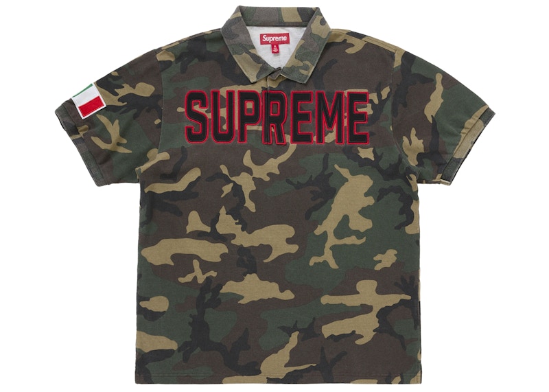 Supreme Twill Appliqué Polo Woodland Camo