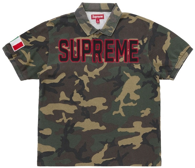 supreme-twill-applique-polo-woodland-camo