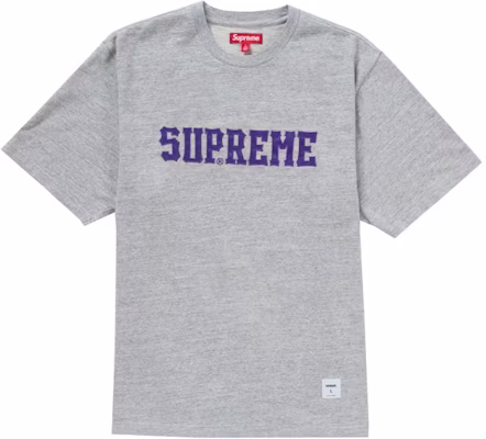 Supreme 刺繡短袖上衣 淺灰色 Buy Supreme 刺繡短袖上衣 淺灰色