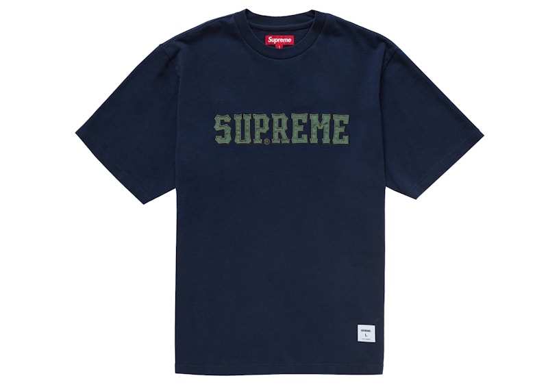 Supreme Twill Applique S/S Top Navy
