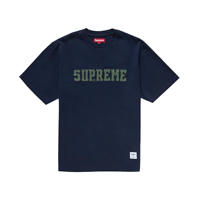 Supreme Twill Applique S/S Top Navy