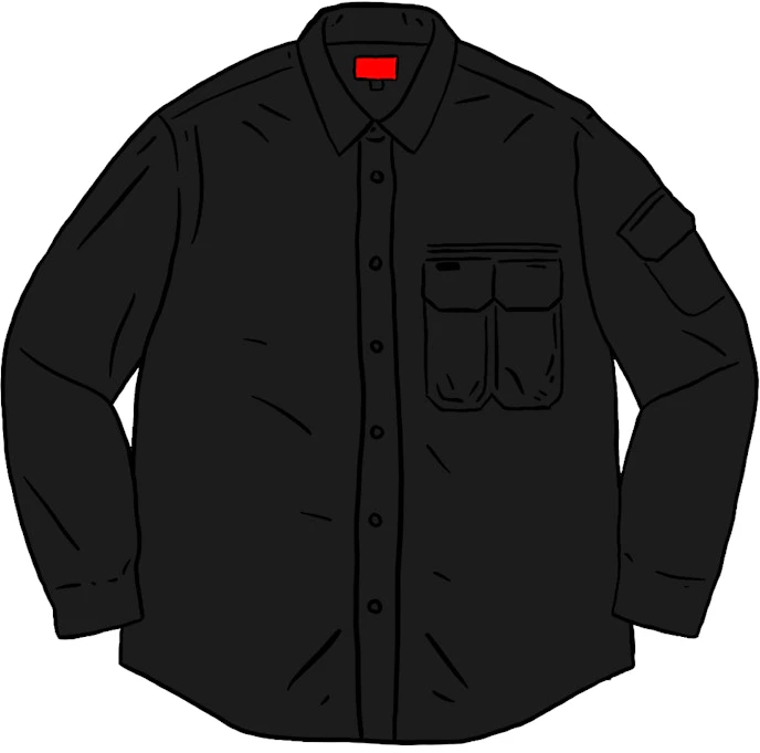 supreme-twill-multi-pocket-shirt-black
