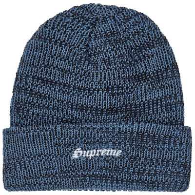 Supreme Twisted Loose Gauge Beanie Blue Buy Supreme Twisted Loose Gauge Beanie Blue
