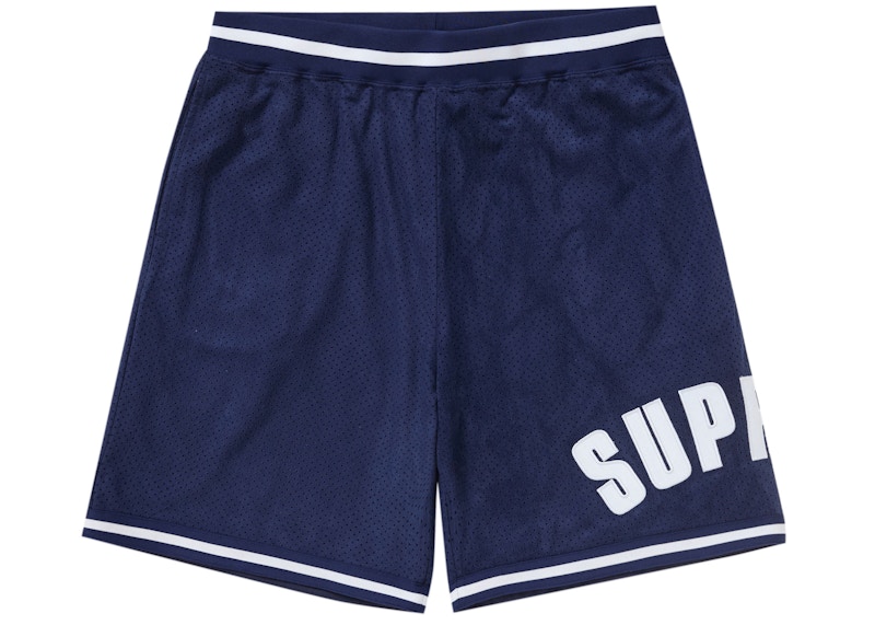 Supreme Ultrasuede Mesh Short Navy