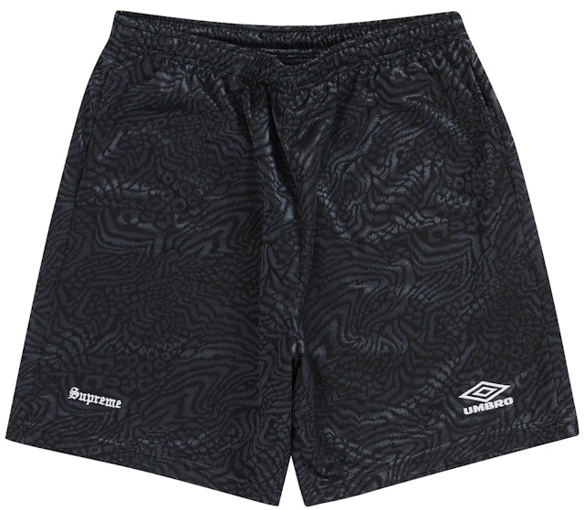 supreme-umbro-jacquard-animal-print-soccer-short-black