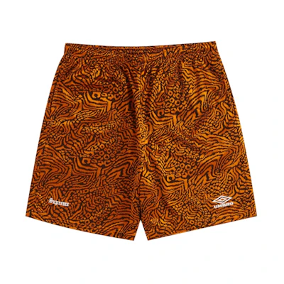 Supreme Umbro Jacquard Animal Print Soccer Short Orange