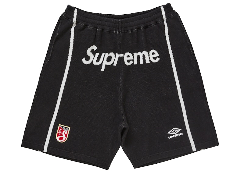 Supreme Umbro Knit Soccer Short Black