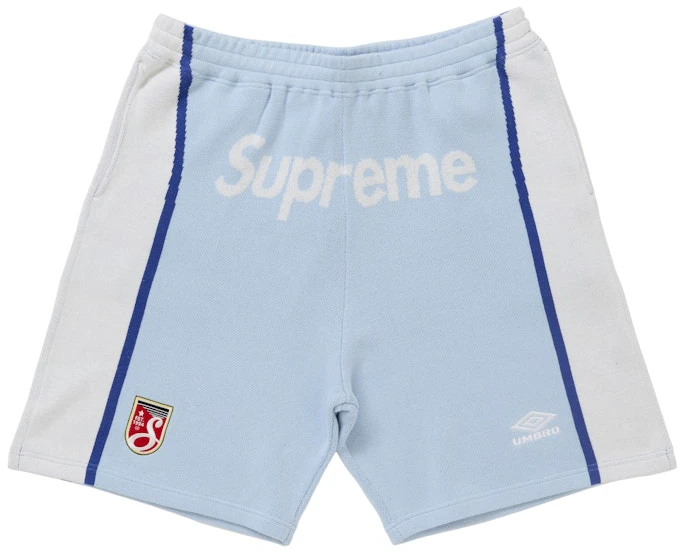supreme-umbro-knit-soccer-short-blue