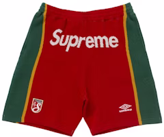 Supreme Umbro Knit Soccer Short Red Supreme Umbro Knit Soccer Short Red