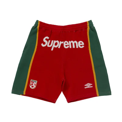 Supreme Umbro Knit Soccer Short Red