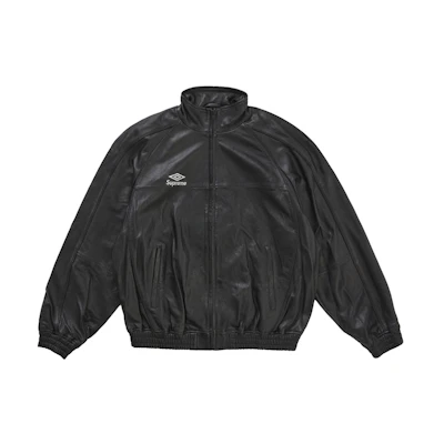 Supreme Umbro Leather Track Jacket Black