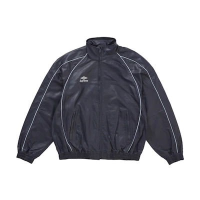 Supreme Umbro Leather Track Jacket Navy